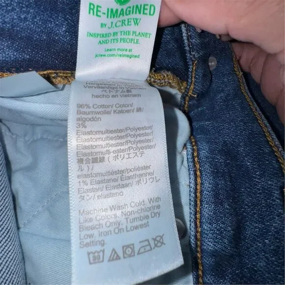 J.Crew Women's Vintage Slim Straight Blue Jeans Size 28 Re-Imagined Denim - Picture 6 of 11